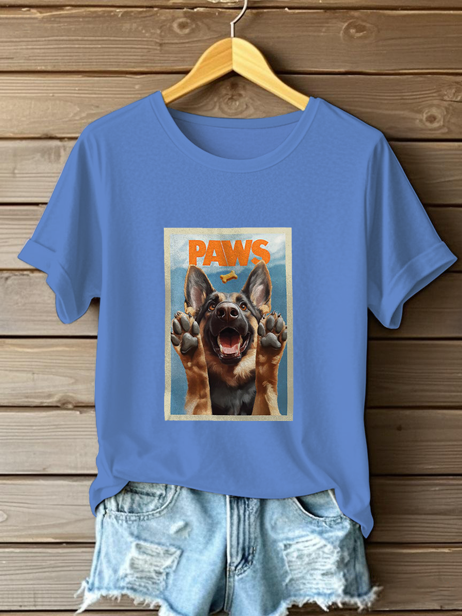 Women's Shepherd Print Casual T-Shirt