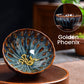 [best gift]Buddha Stones Lotus Peacock Dragon Phoenix Koi Fish Ceramic Teacup