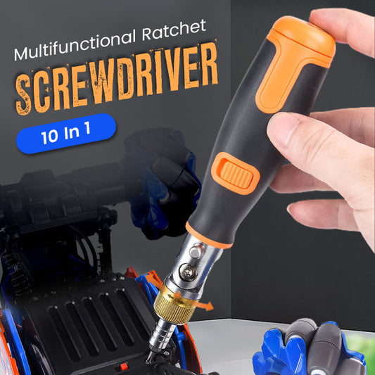 Multi-Function Ratchet Screwdriver 10-in-1 Half Price for a limited time 🎊