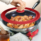 Universal Lid for Pots with Heat Resistant Silicone Rim
