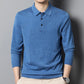 🔥New Year Sale🔥Men's Long Sleeve Button Up Wool Knit Lapel Shirt - Buy 2 and Get Free Shipping