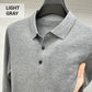 🔥New Year Sale🔥Men's Long Sleeve Button Up Wool Knit Lapel Shirt - Buy 2 and Get Free Shipping