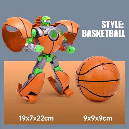 Transforming Robot Toy in Sport Ball Shape