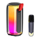 Portable Karaoke Machine with 2 Mics & LED Light