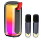 Portable Karaoke Machine with 2 Mics & LED Light