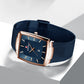 Men’s Ultra-thin Square Mesh Belt Quartz Watch