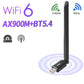 Wi-Fi 6 USB Wireless Adapter with Dual Antennas