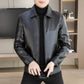 ✈️Free shipping✈️Men's Fashion Casual High Quality Imitation Leather Jacket