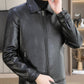 ✈️Free shipping✈️Men's Fashion Casual High Quality Imitation Leather Jacket