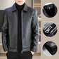✈️Free shipping✈️Men's Fashion Casual High Quality Imitation Leather Jacket