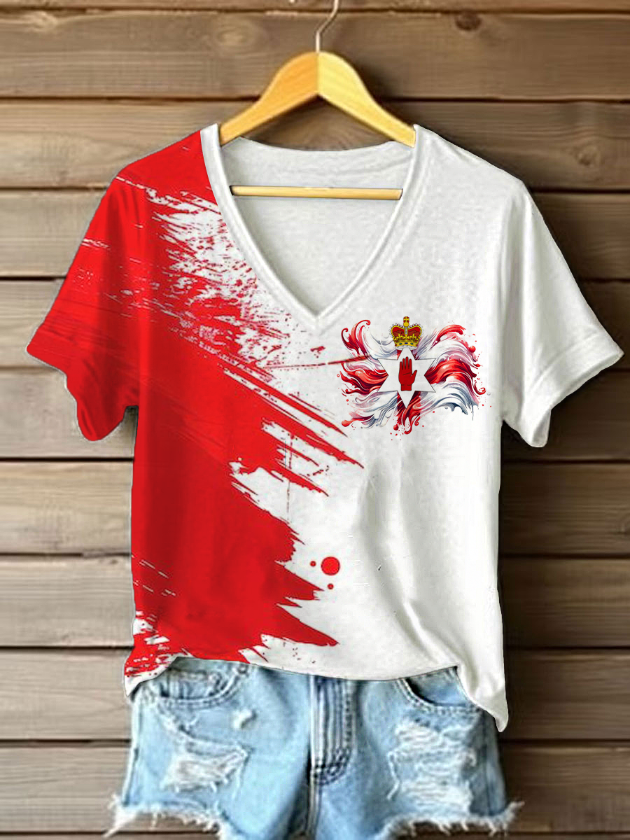 Women's Northern Ireland Printed Casual T-Shirt