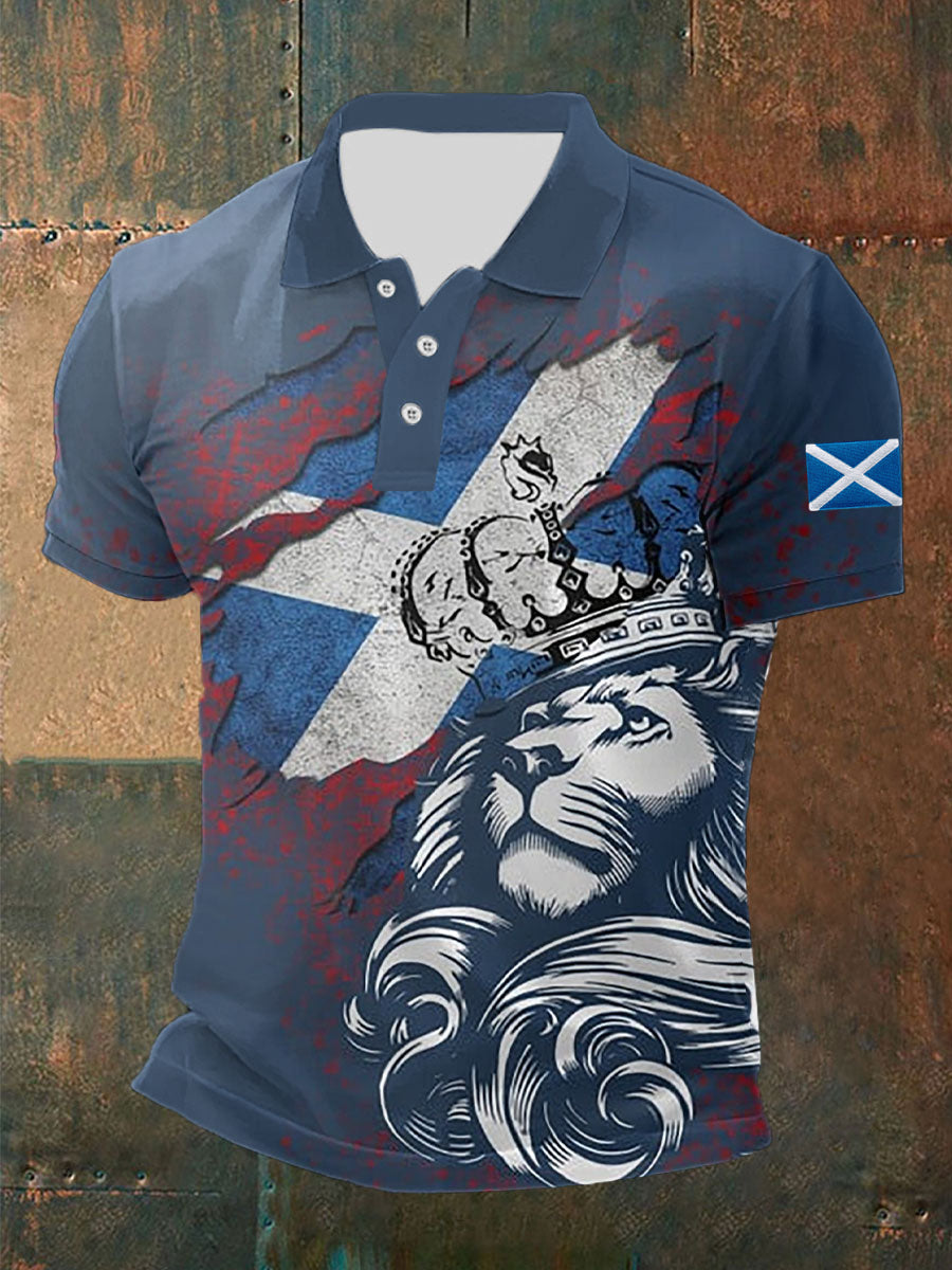 Men's Scotland  Flag Short Sleeve Top