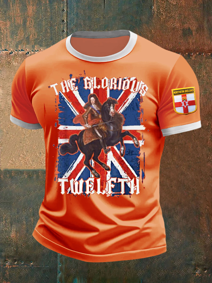 Men's Glorious Twelfth King William Of Orangemen Day 1690 2025 T-Shirt