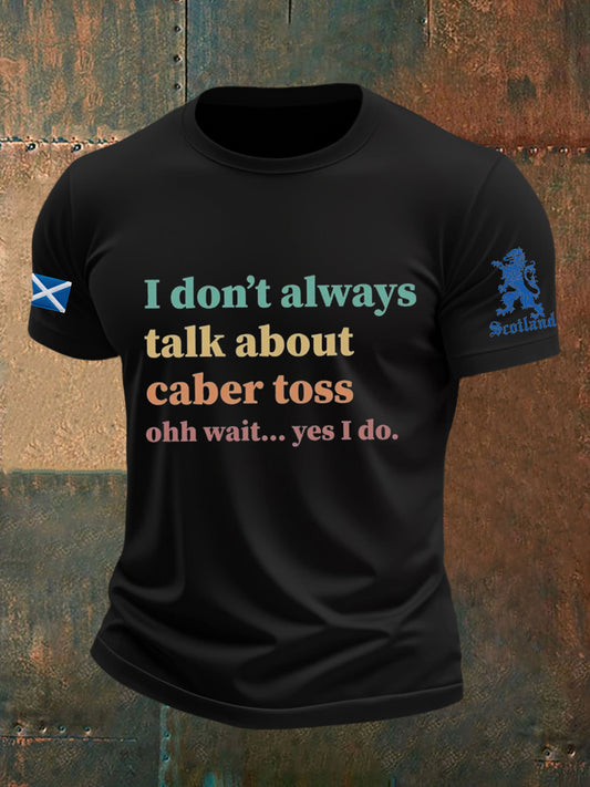 Men's Funny Scotland Highland Games Short Sleeves T-shirt