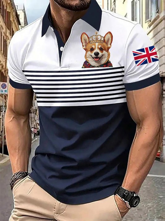 Men's Vintage England Flag Casual Shirt