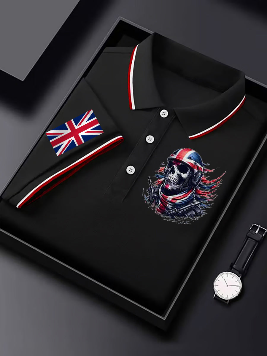 Men's Vintage England Flag Casual Shirt