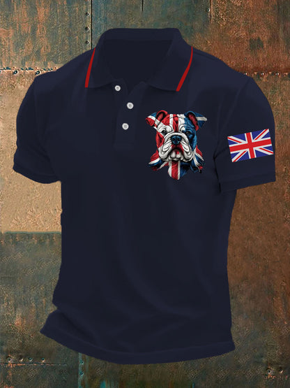 Men's Vintage England Flag Casual Shirt