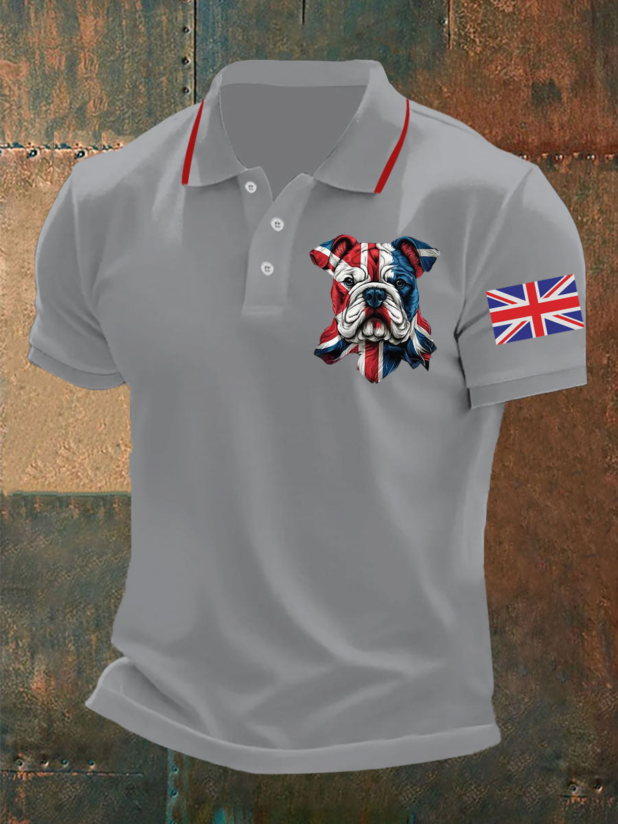 Men's Vintage England Flag Casual Shirt