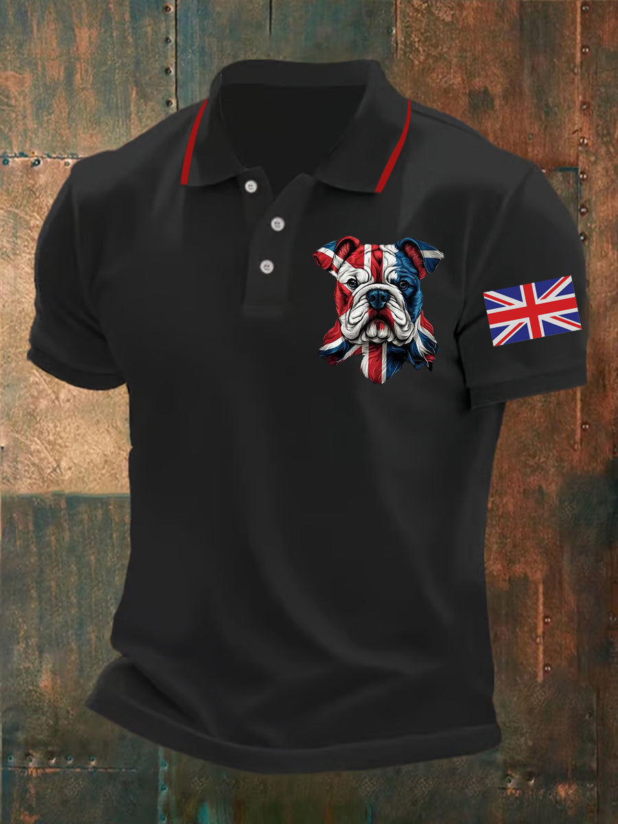 Men's Vintage England Flag Casual Shirt