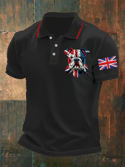 Men's Vintage England Flag Casual Shirt
