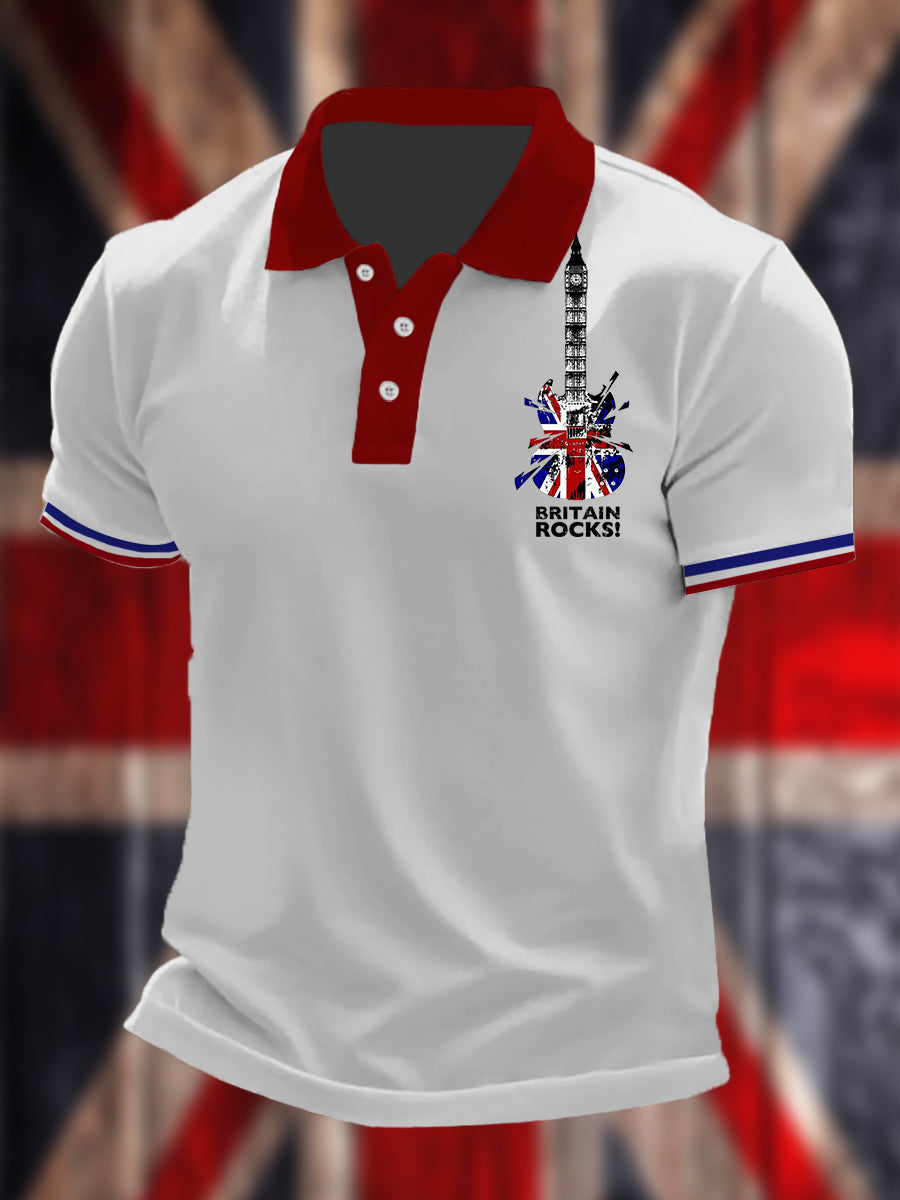 Men's Britain Rocks Short Sleeve Shirt