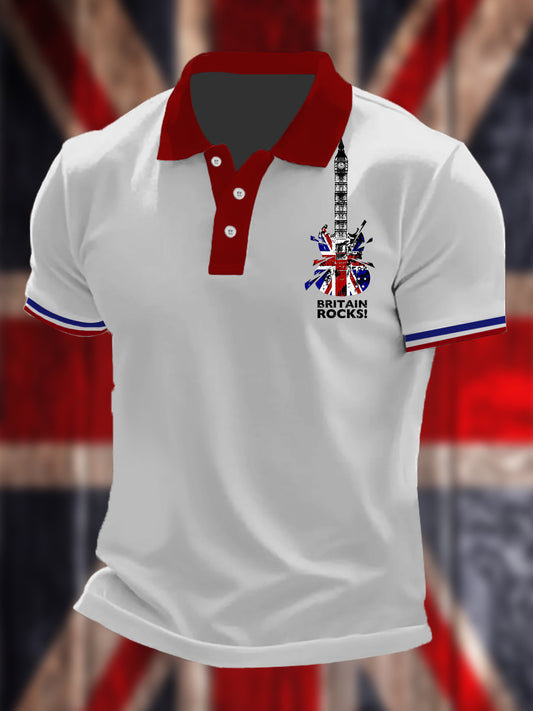 Men's Britain Rocks Short Sleeve Shirt