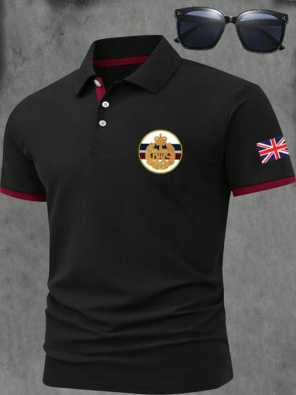 Men's British Royal Air Force RAF  Print Casual Short Sleeve Top