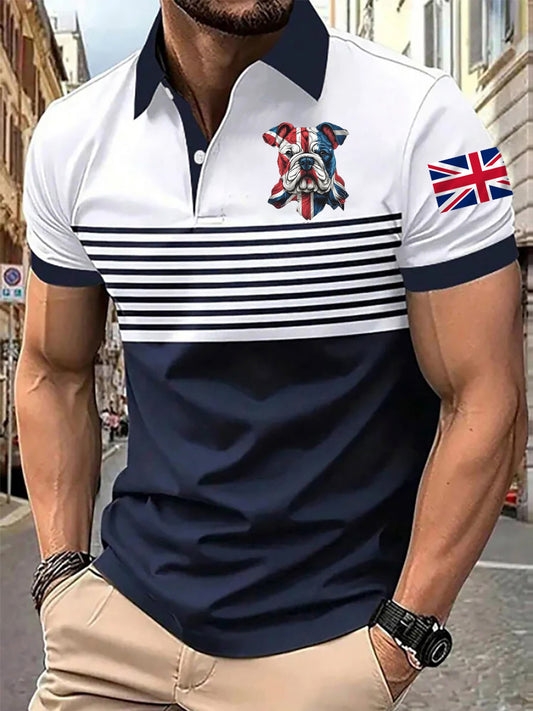 Men's Vintage England Flag Casual Shirt