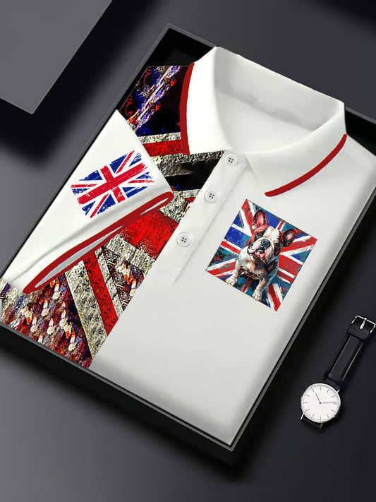 Men's Vintage England Flag Casual Shirt