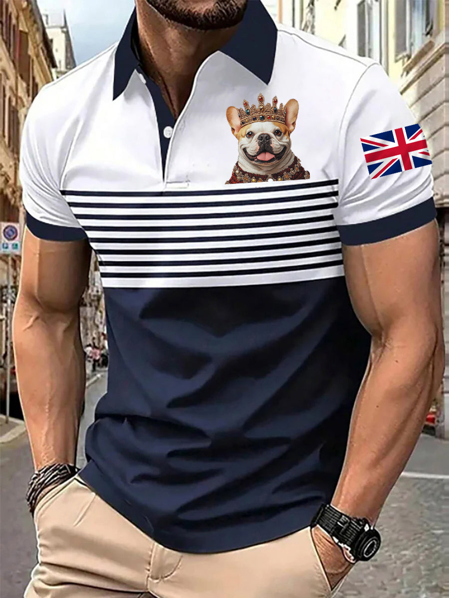 Men's Vintage England Flag Casual Shirt