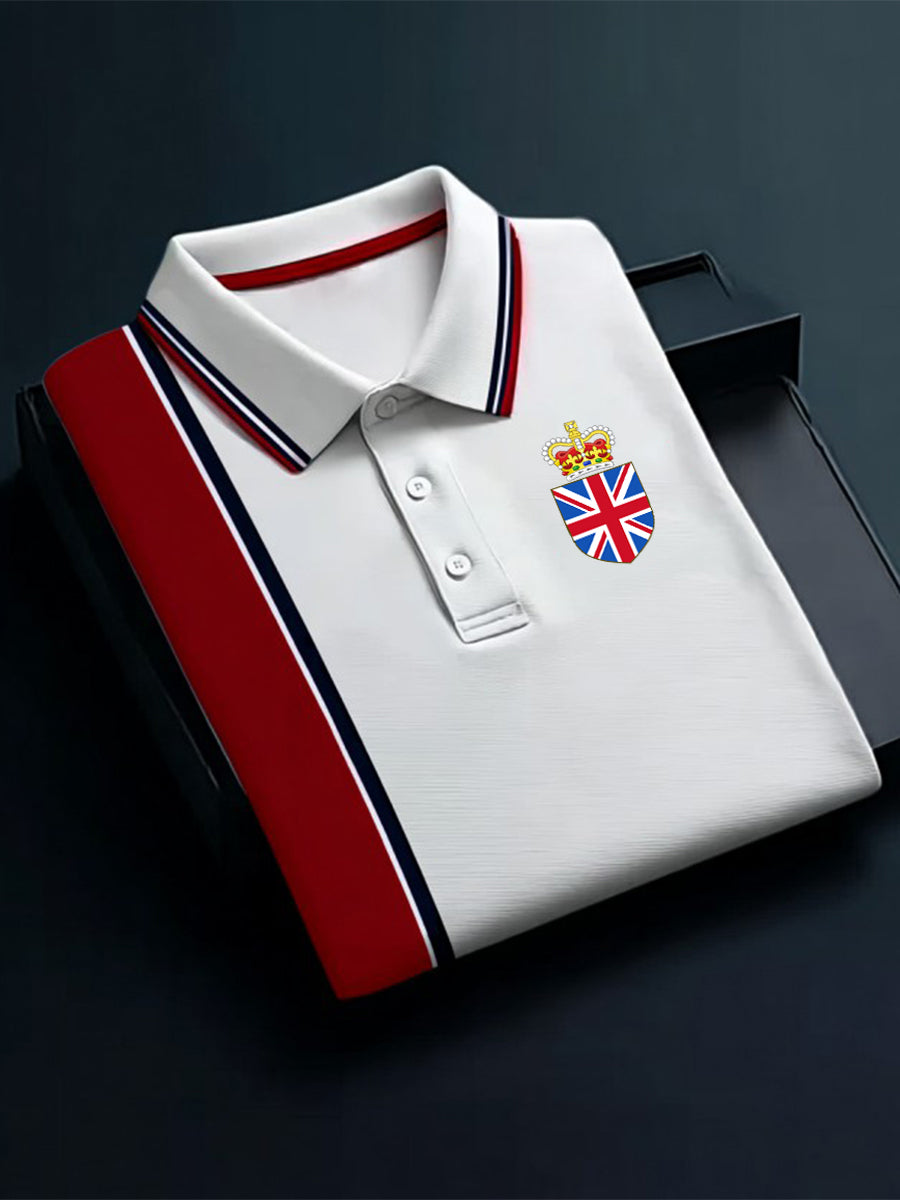 Men's Vintage England Crown Casual Shirt