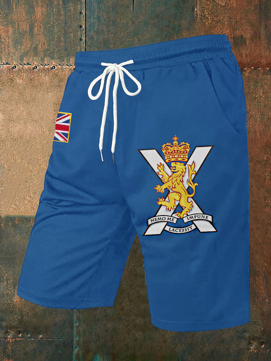 Men's Business Style Badge Shorts
