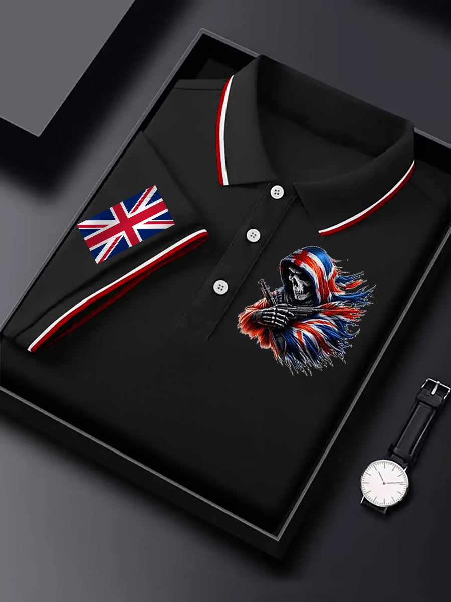 Men's Vintage England Flag Casual Shirt