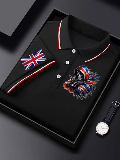 Men's Vintage England Flag Casual Shirt
