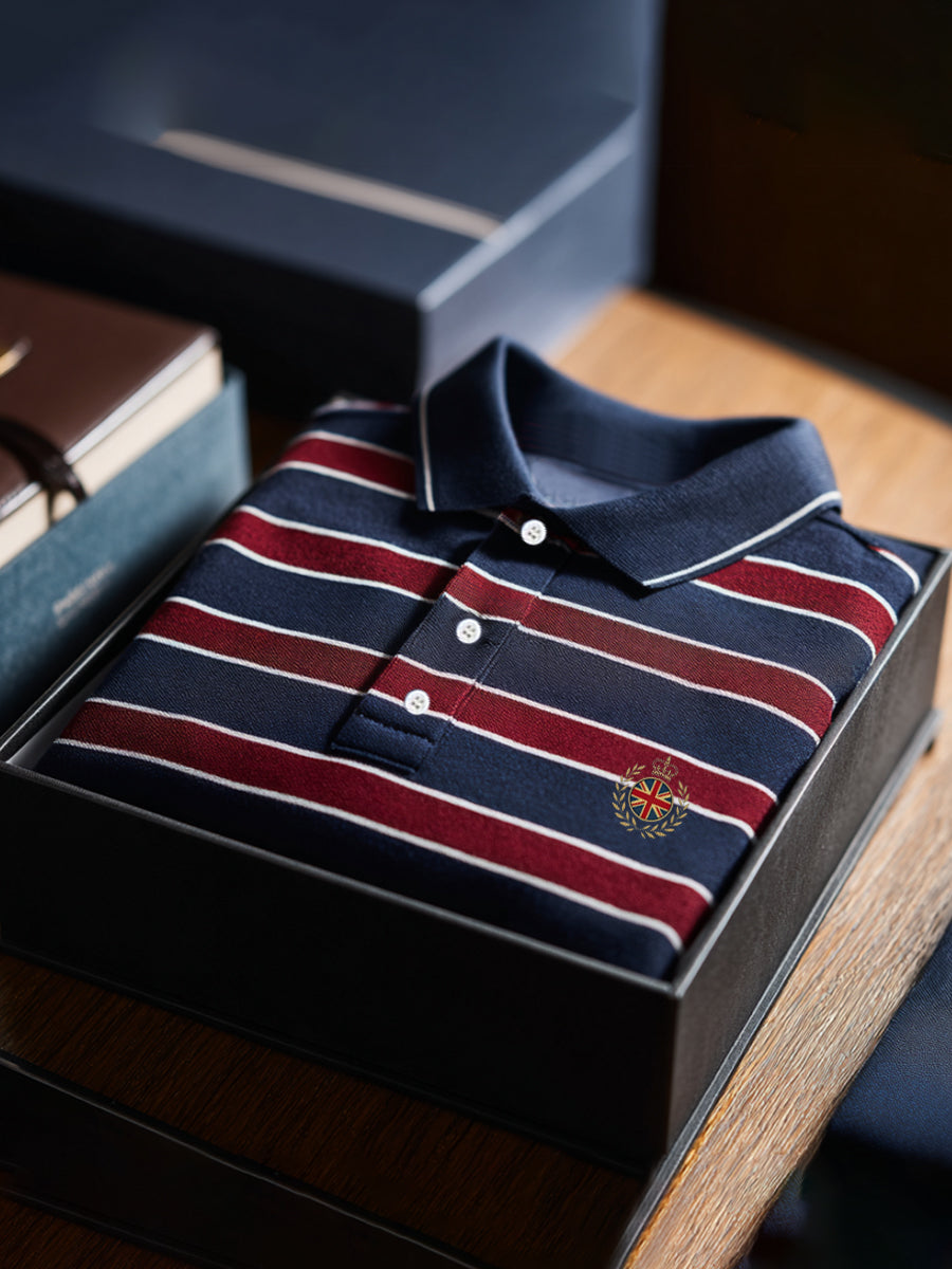 Men's Stripes Print Casual Top
