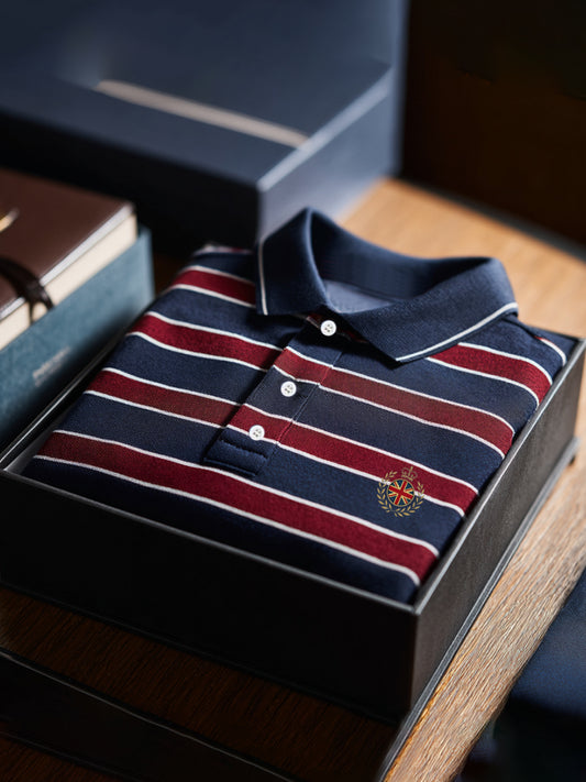 Men's Stripes Print Casual Top