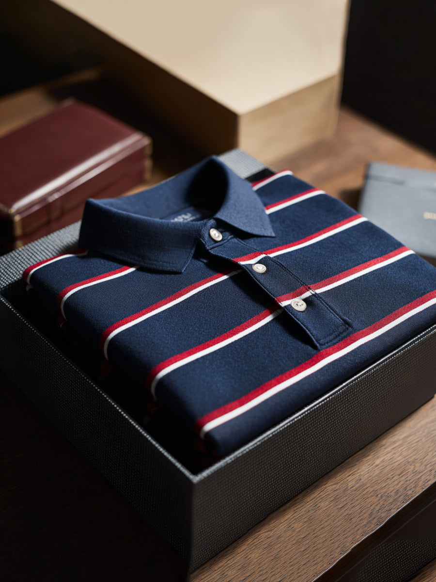 Men's Stripes Print Casual Top