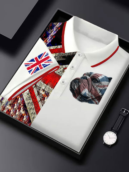 Men's Vintage England Flag Casual Shirt