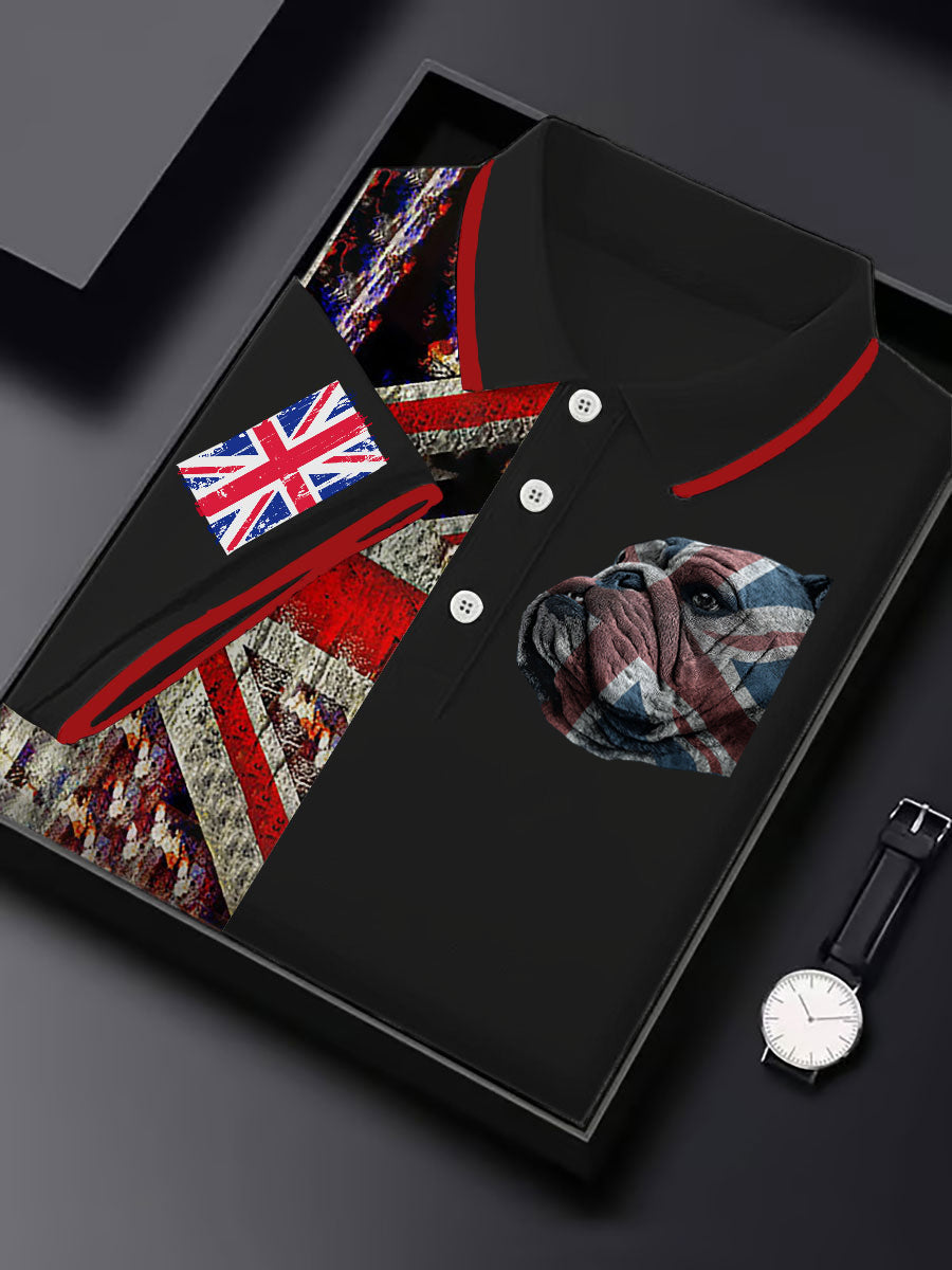 Men's Vintage England Flag Casual Shirt
