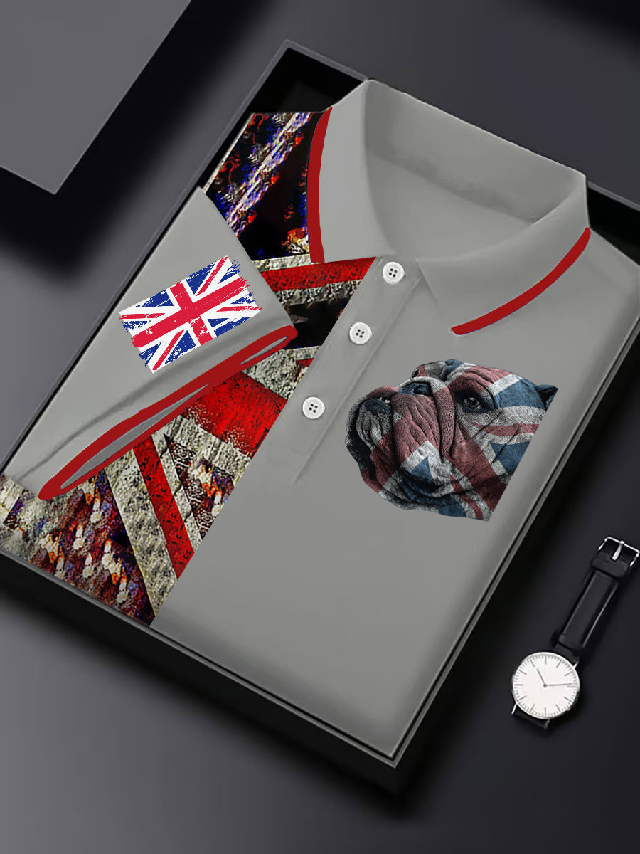 Men's Vintage England Flag Casual Shirt