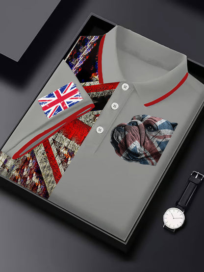 Men's Vintage England Flag Casual Shirt