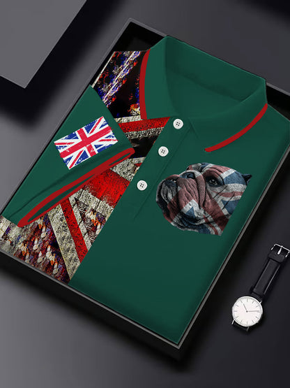 Men's Vintage England Flag Casual Shirt