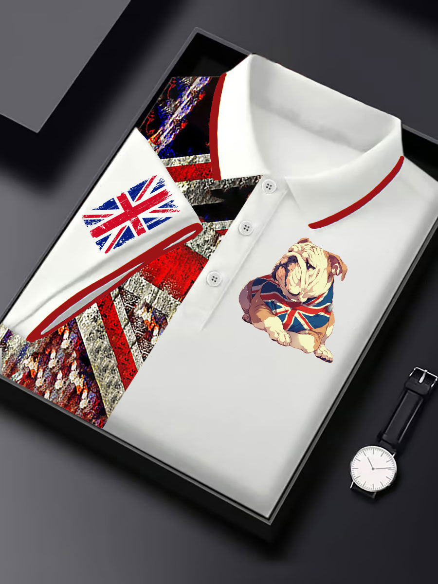 Men's Vintage England Flag Casual Shirt