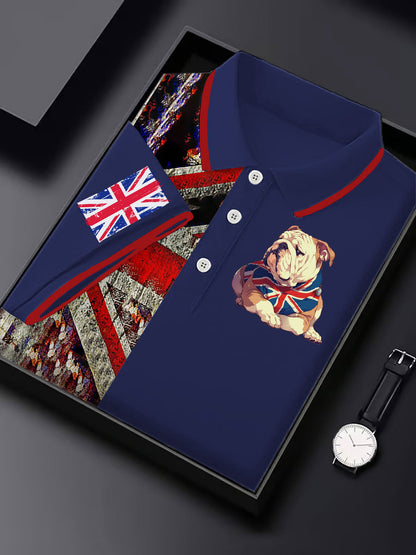 Men's Vintage England Flag Casual Shirt