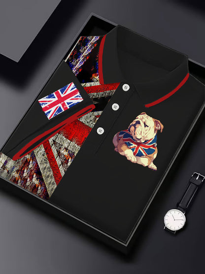 Men's Vintage England Flag Casual Shirt