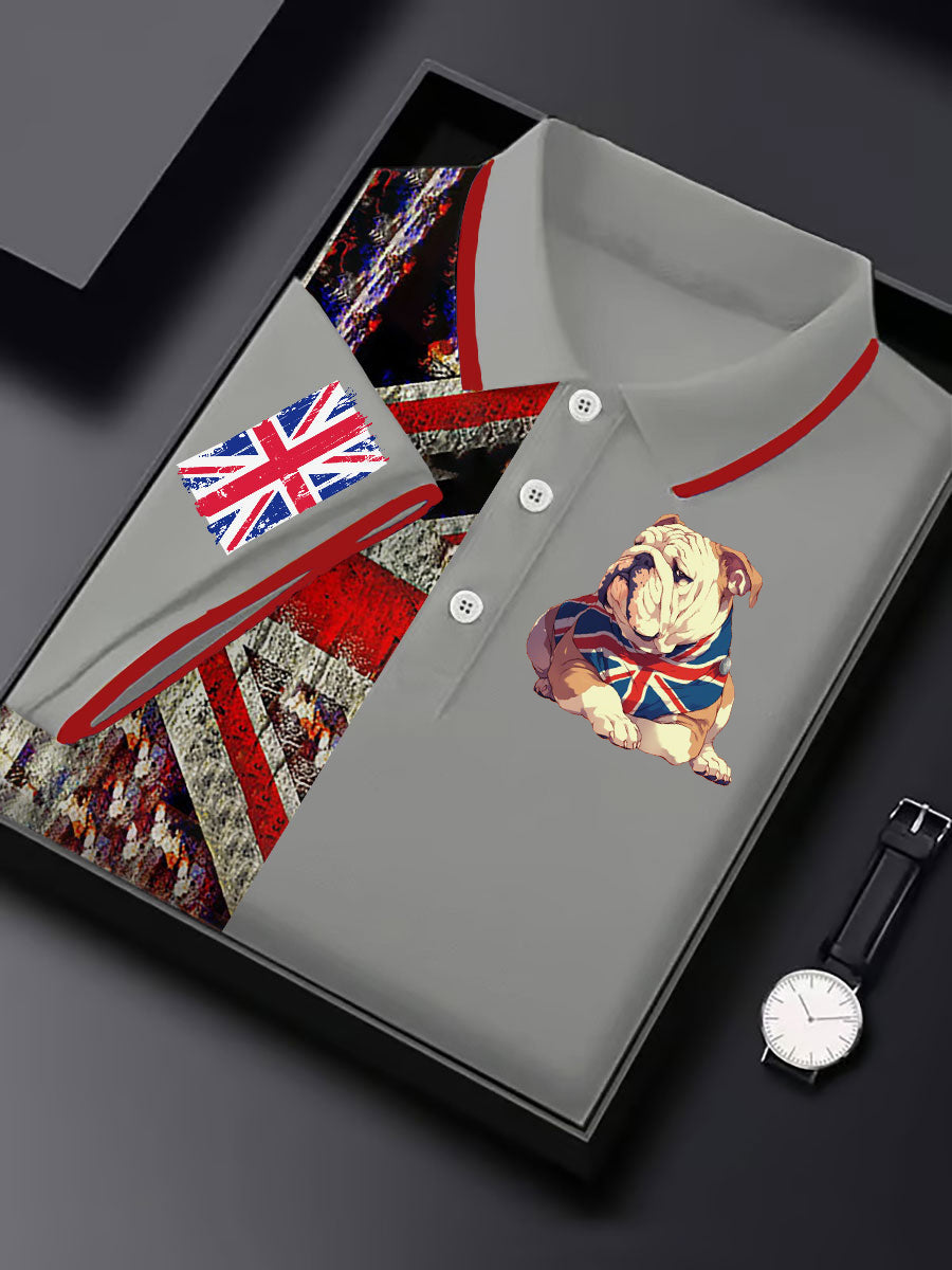 Men's Vintage England Flag Casual Shirt