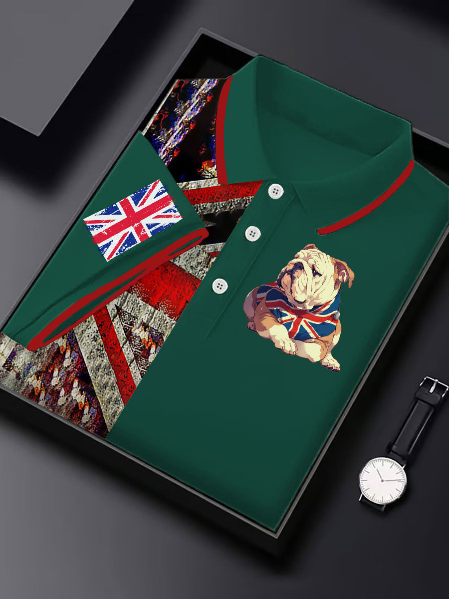 Men's Vintage England Flag Casual Shirt