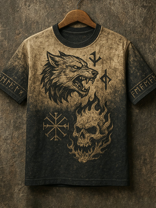 Men's Viking Wolf Totem T-shirt