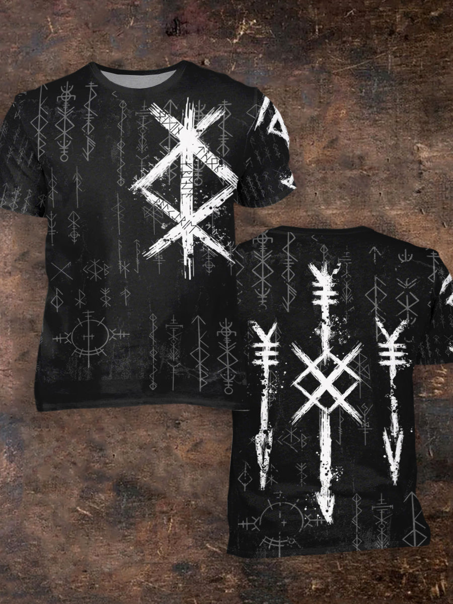 Men's Viking Printed Short Sleeve T-Shirt