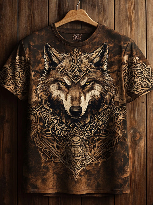 Men's Viking Wolf Totem T-shirt